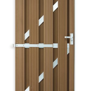 Puerta jardin compuesto marrón 90x180cm