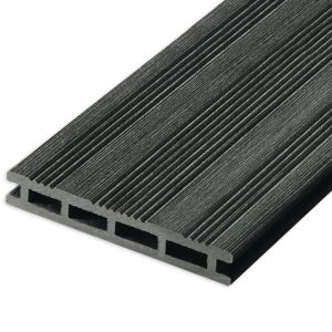 Tarima exterior sintética composite negro 360cm (21x145mm)
