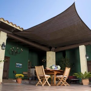 Malla sombra para jardín 3,6x3,6m