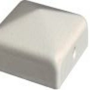 Tapa poste de madera 91x91mm blanco