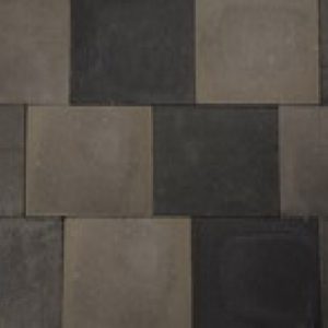 Adoquines ajustados, gris/negro.