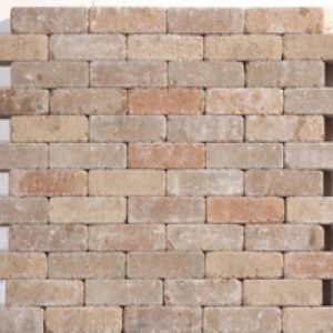 Adoquines ajustados, marron 20x5x6cm (precio por m2).