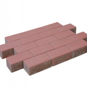 Adoquines hormigon rojo 21x10,5x8cm (precio por m2)