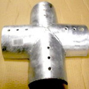 Conector para postes de madera redondo o empalizadas ø10cm