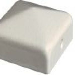 Tapa poste de madera 110x110mm blanco