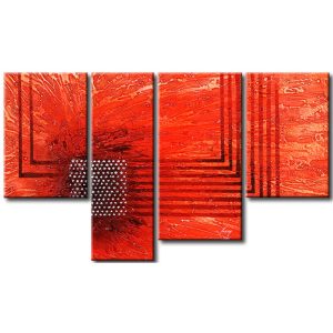 Quadro moderno Gioco di punti e linee XXL
