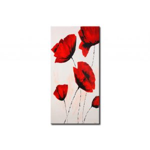 Quadro moderno Papaveri scarlatti XXL