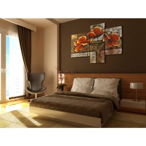 Quadro contemporaneo Papaveri aperti XXL