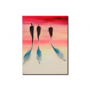 Quadro moderno Tristezza grigia XXL