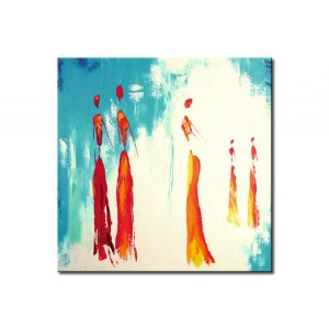 Quadro moderno Donne celesti XXL
