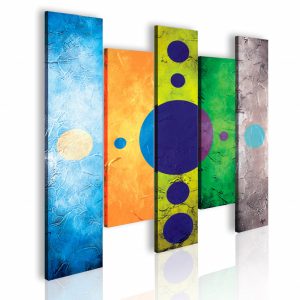 Quadro contemporaneo La fonte blu XXL