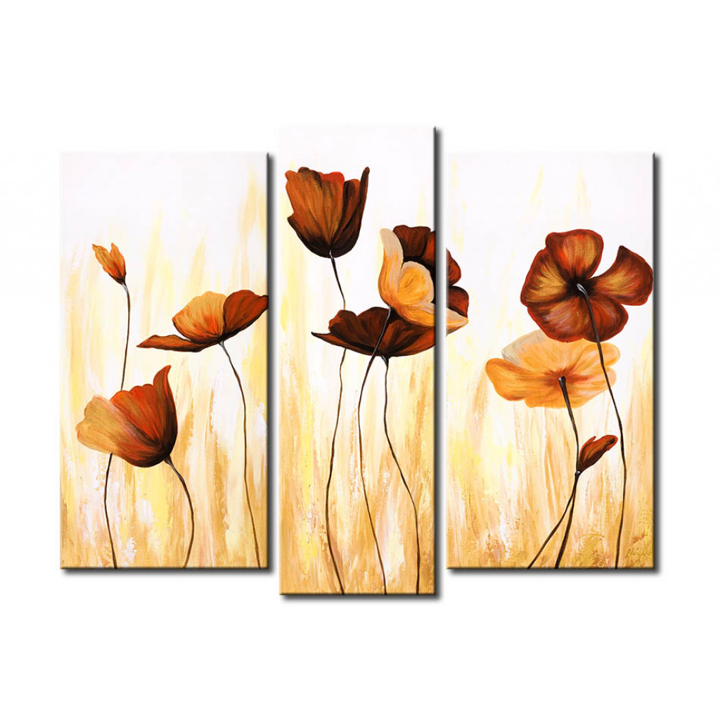 Quadro su tela Papaveri marroni XXL
