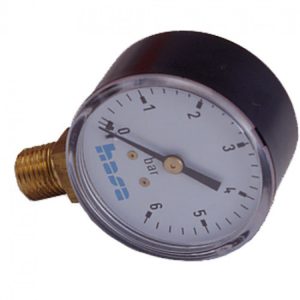 Hasa man&oacute;metro para medir la presi&oacute;n en la instalaci&oacute;n escala de 0 a 6 Bar 2114