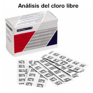 AstralPool tabletas reactivo para el an&aacute;lisis de cloro libre DPD 1 250 und. 41913