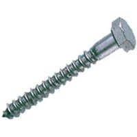 (10X100) Tornillo Con Rosca Para Madera Y Aglomerado Y Cabeza Hexagonal Cincado(100U)-Index